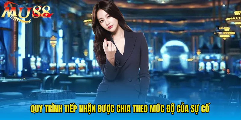 Quy trình tiếp nhận được chia theo mức độ của sự cố
